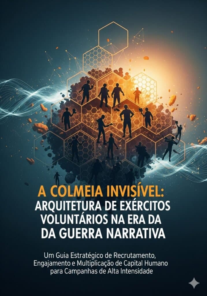 Capa de A Colmeia Invisível: Arquitetura de Exércitos Voluntários na Era da Guerra Narrativa